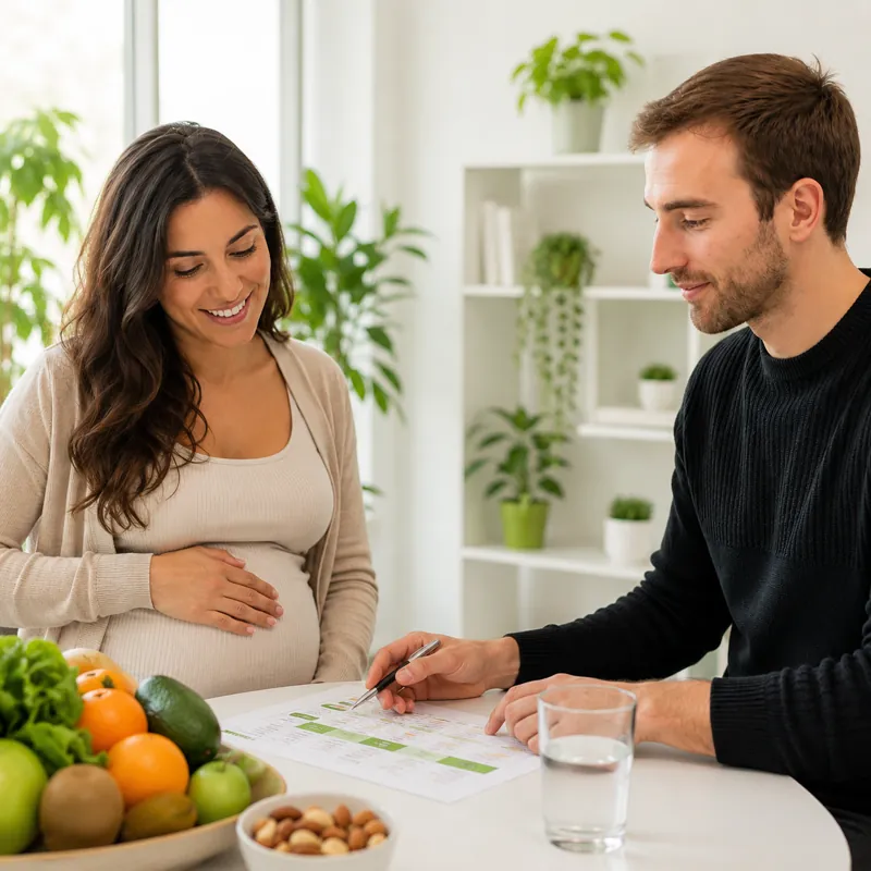 Servicio nutrición para embarazo y lactancia